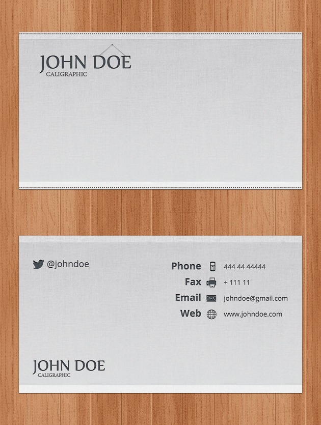 Company card design