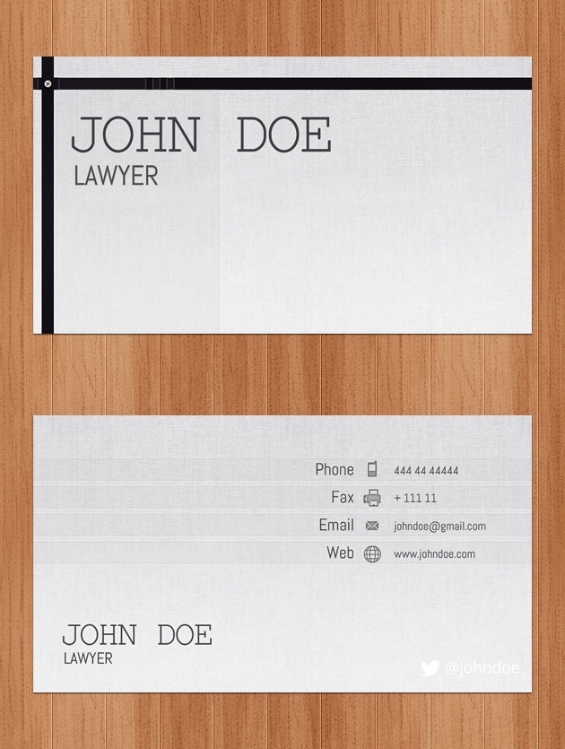 Business card cover