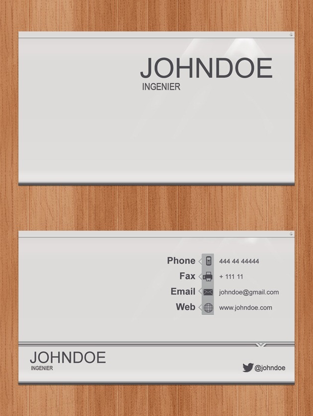 Business card Pixel perfect