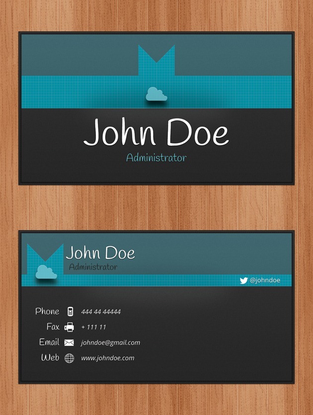 Business card template