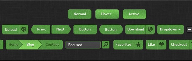 web Buttons vector