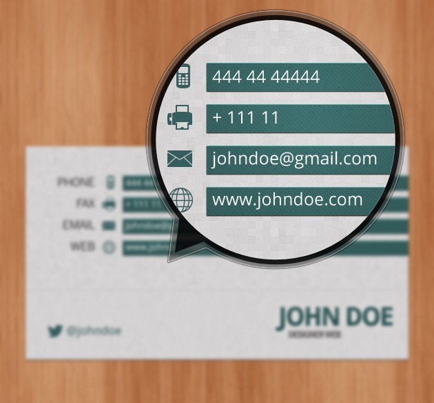 Minimalist Business card template