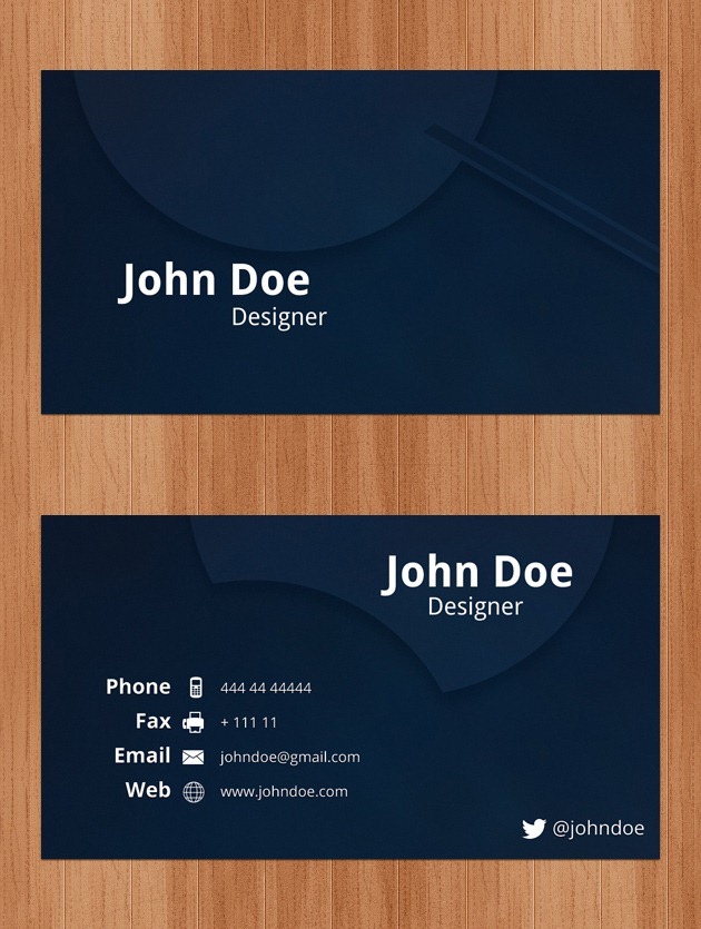 Nice Company card PSD