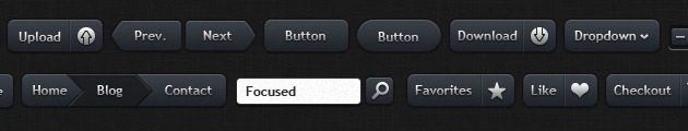 web Buttons vector
