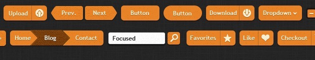 web design Buttons PSD