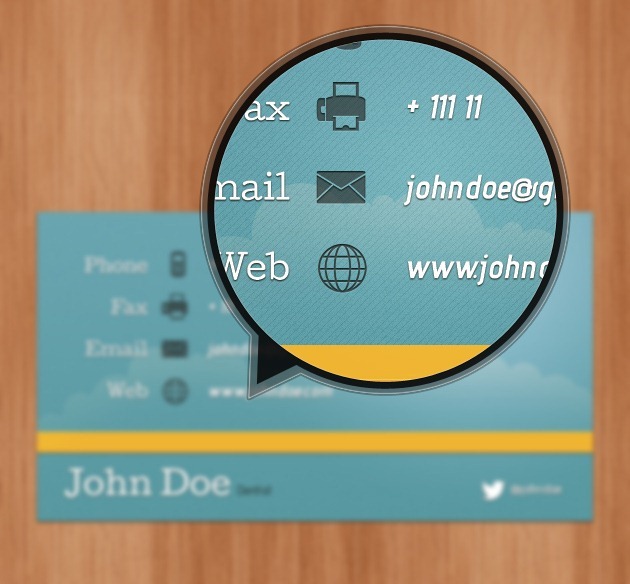 Cool Company card PSD