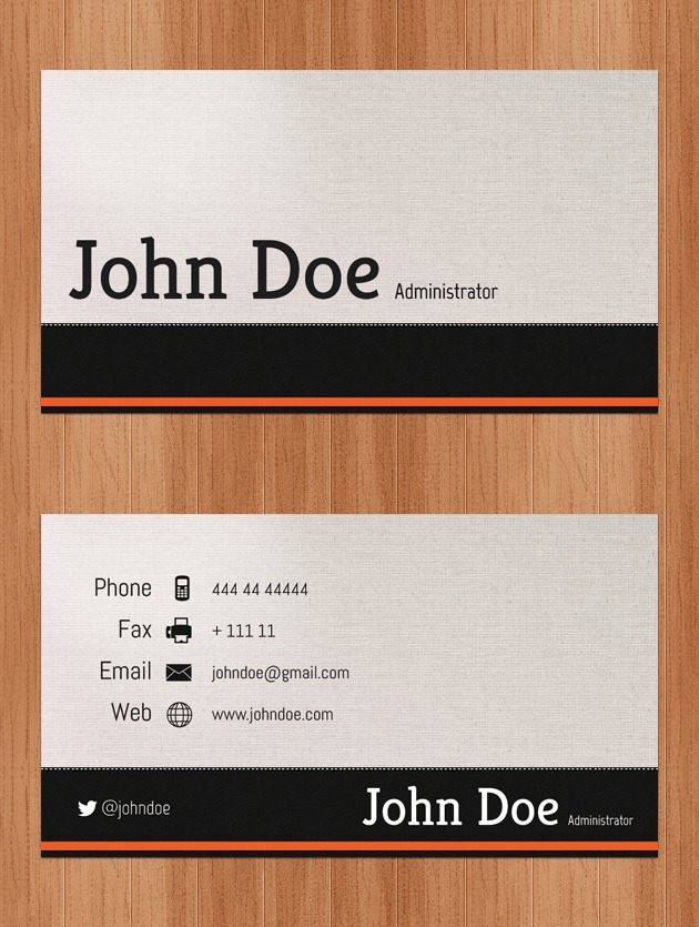 Nice Business card Pixel perfect