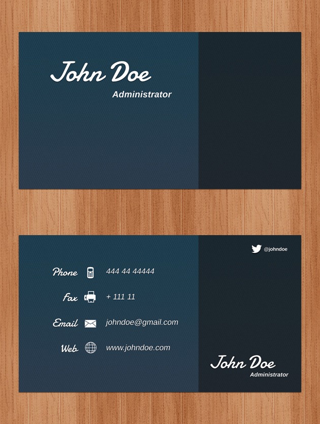 Company card PSD