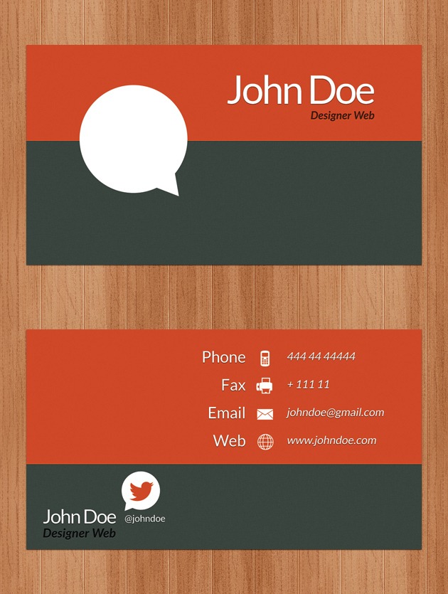 Business card Photoshop