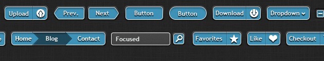 Nice Buttons Blue