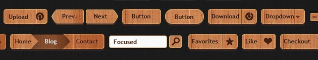 web design Buttons Wood