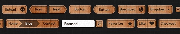 Nice Buttons Wood