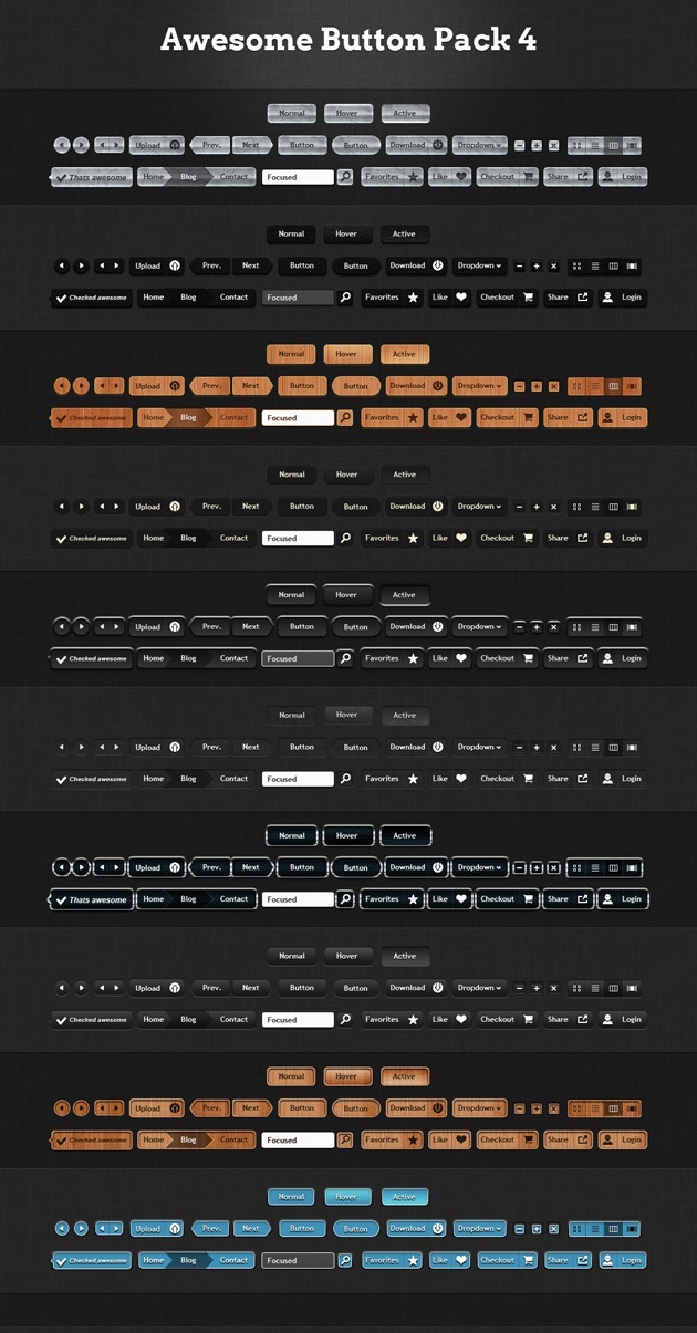 web design Buttons template