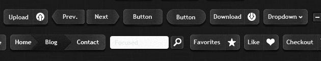 Awesome Buttons vector