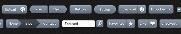Web Awesome Buttons template