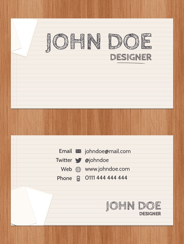 Business card design