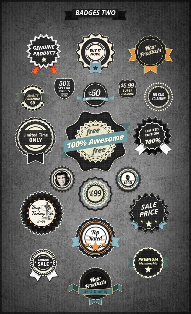 Badges PSD