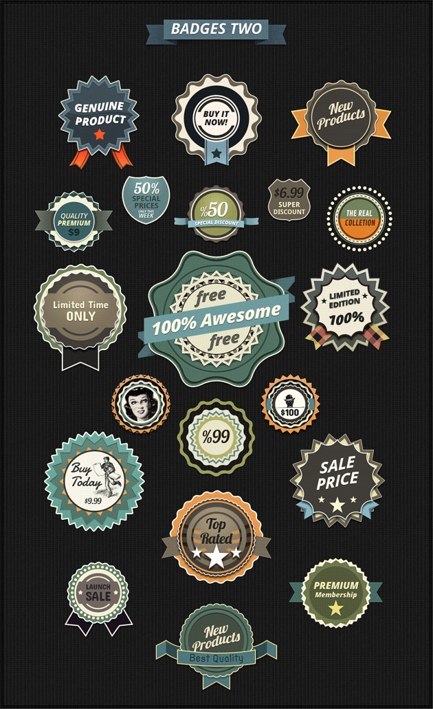 Badges vector