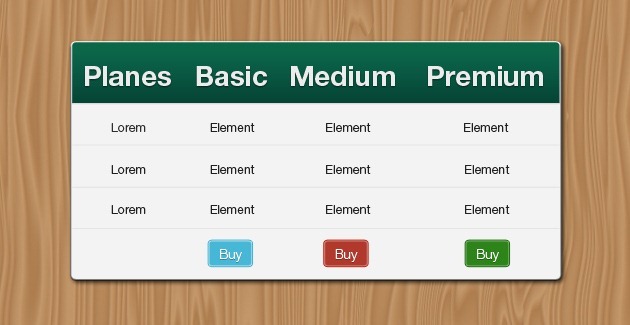 fancy tables template