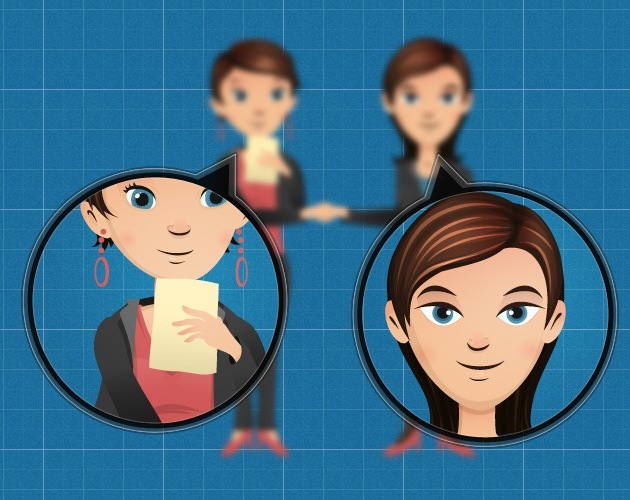cartoon business character graphic