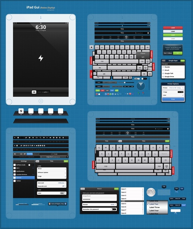 ipad Gui Photoshop