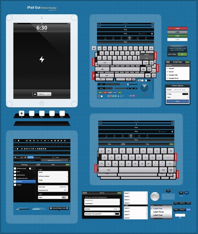 ipad Gui Retina display