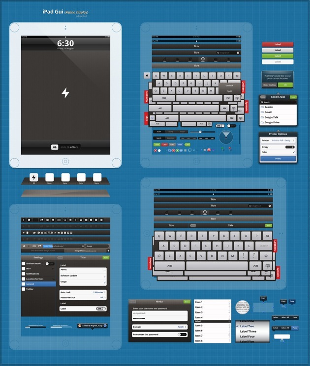 ipad Gui set