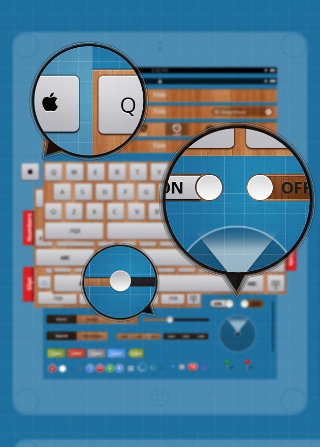 ipad Gui vector