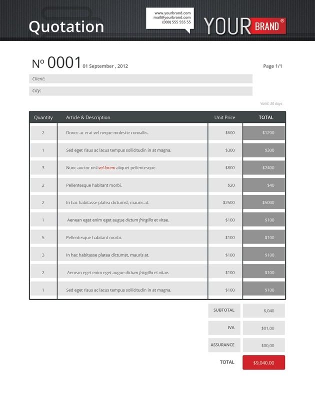 Bussines layout