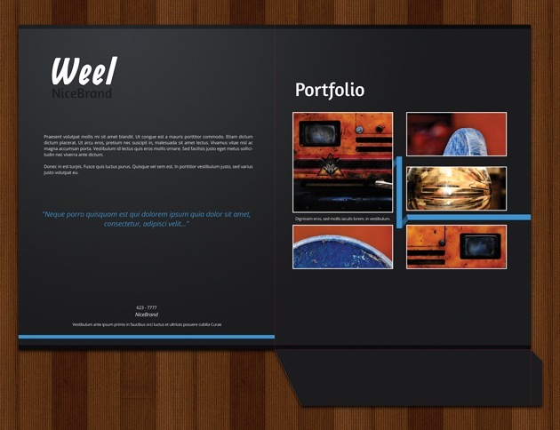 web design folder cover