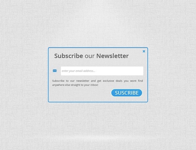 Clear Subscribe form