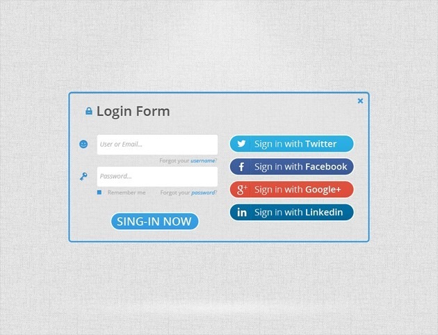 Clear Login form