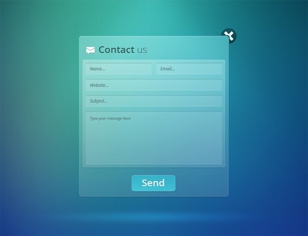 Transparent Contact form