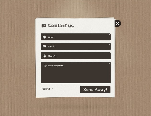 Minimalist Contact form