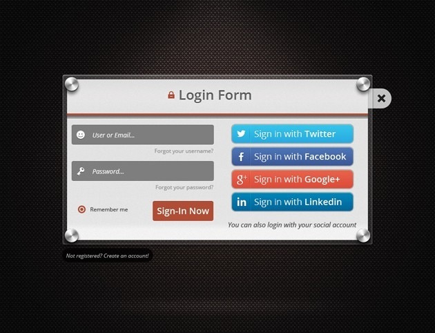 Login form