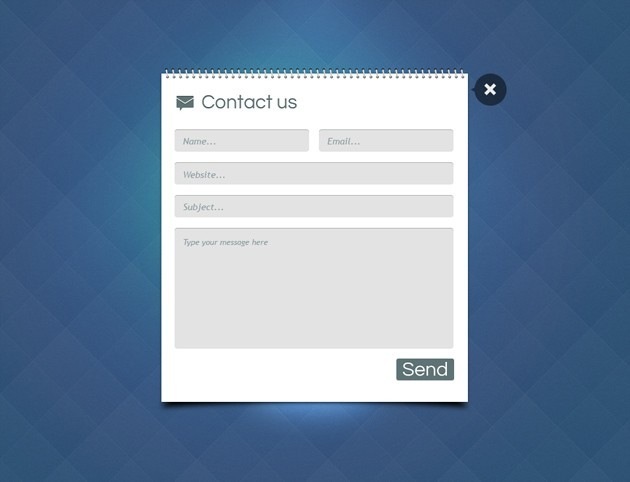 Book Contact form