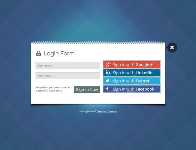 Book Login form