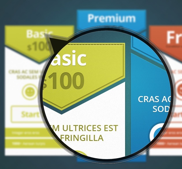 pricing table Photoshop pricing table Photoshop