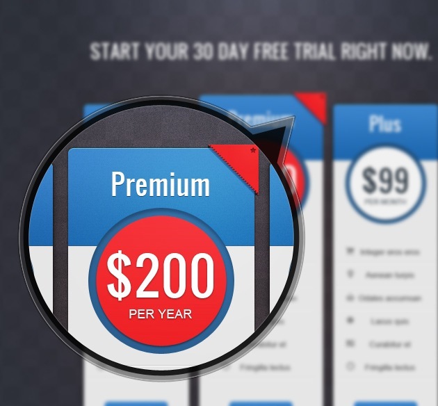 pricing table free