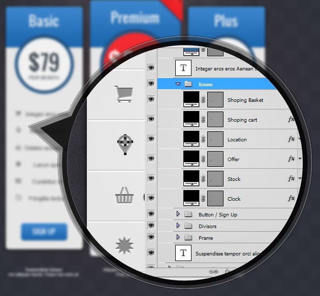 pricing table design