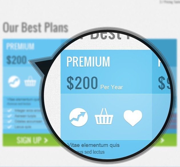 web pricing table PSD web pricing table PSD