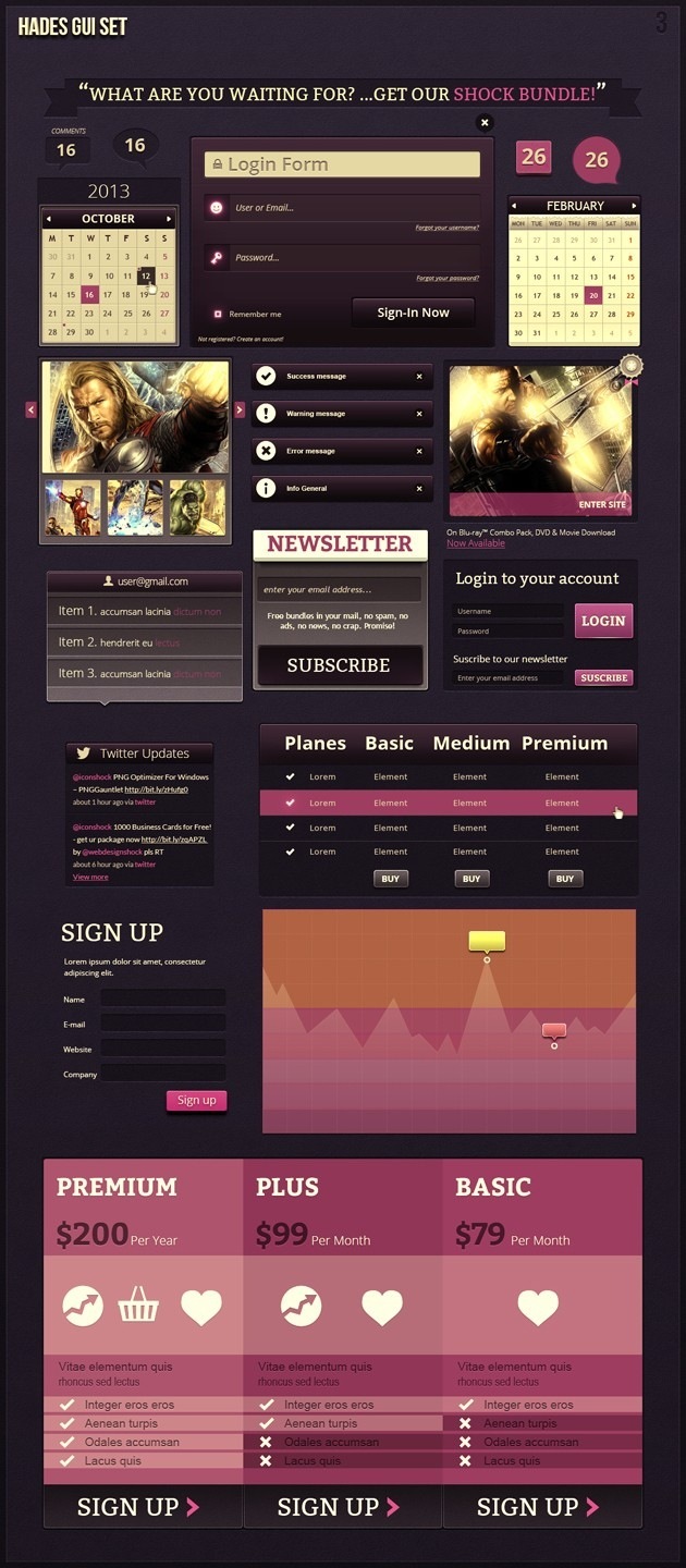 web gui template