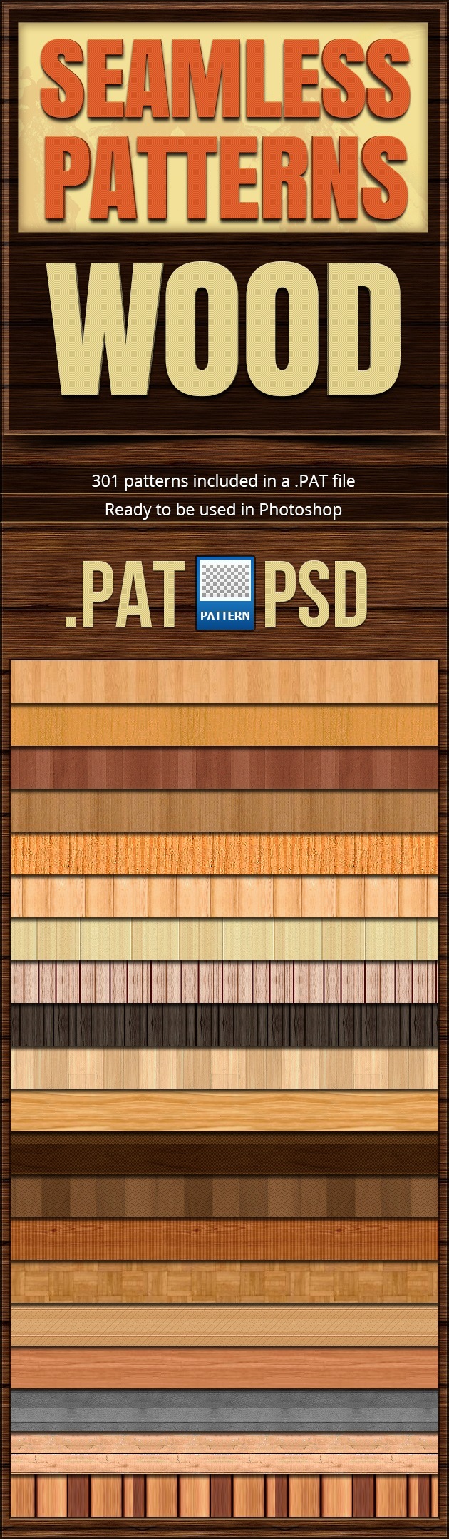 Seamless Patterns Wood