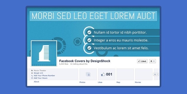 Minimalist fb Cover template