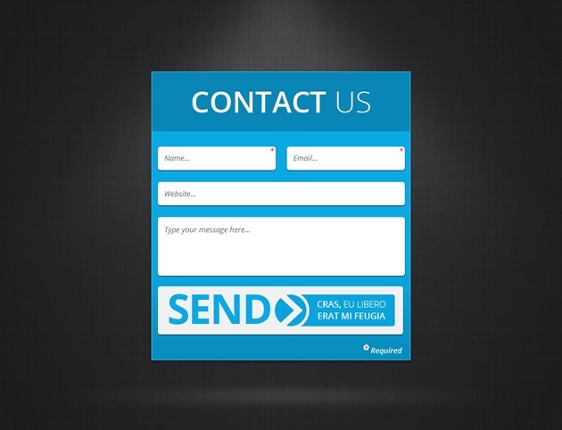 Nice Contact form PSD