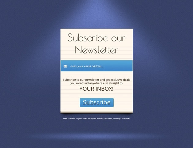 Simple Newsletter form