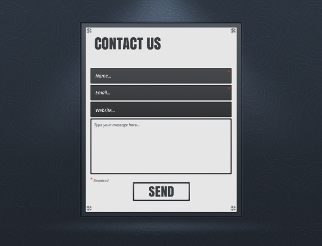 Contact Us form design