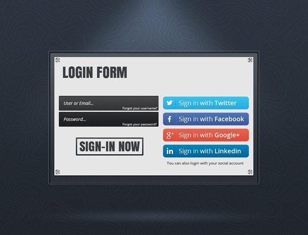 Login form design