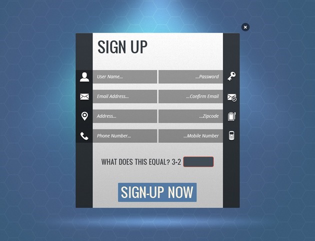 Nice Sign up form 