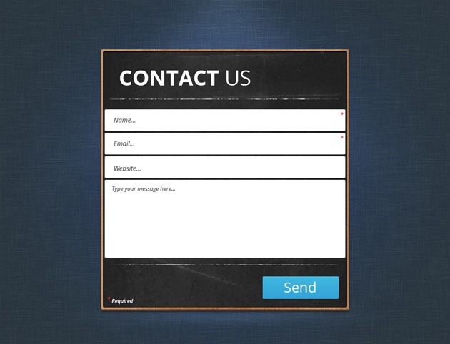simple Contact Us form 